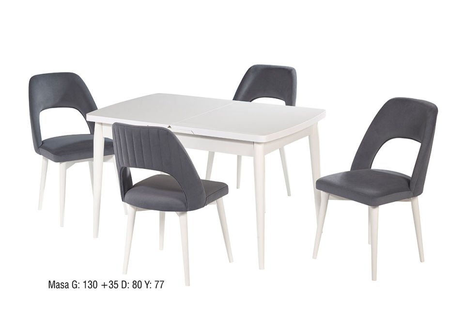 AKSU MASA NERGİS SANDALYELİ