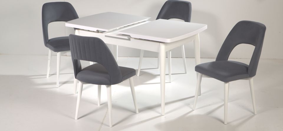 AKSU MASA NERGİS SANDALYELİ