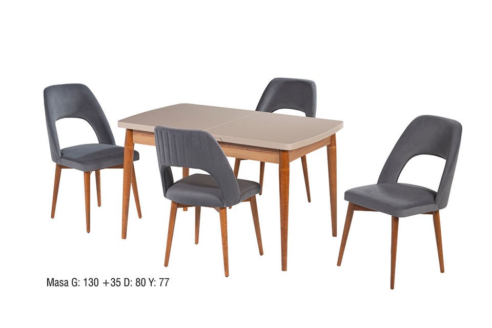 AKSU MASA NERGİS SANDALYELİ