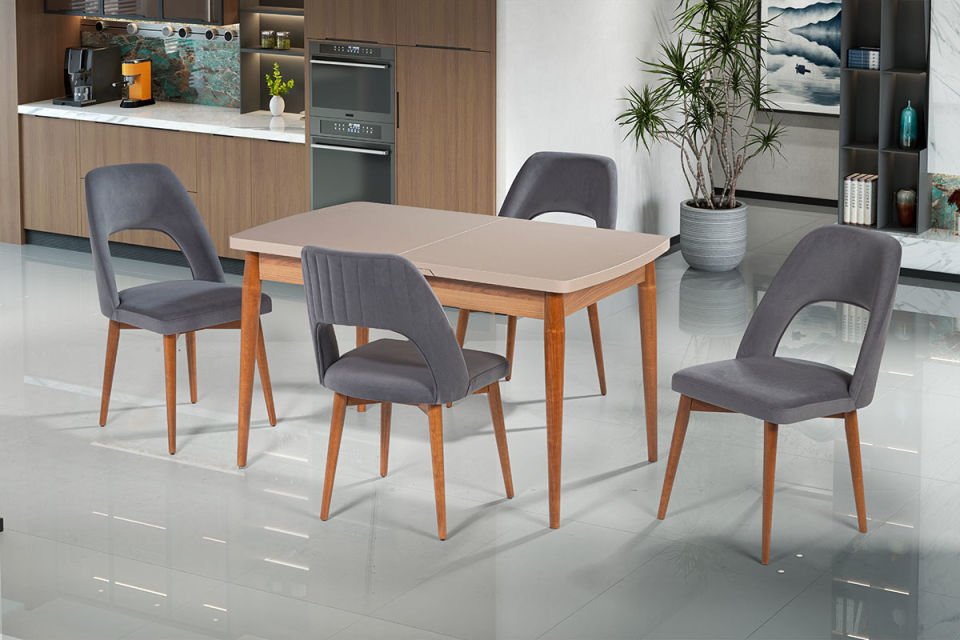 AKSU MASA NERGİS SANDALYELİ