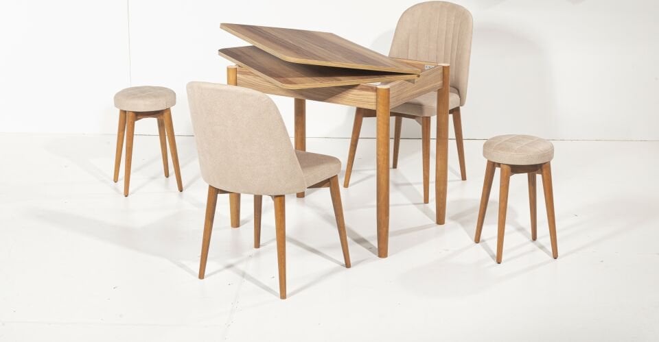 VANESSA MASA BELİZ SANDALYE&BELİZ TABURELİ