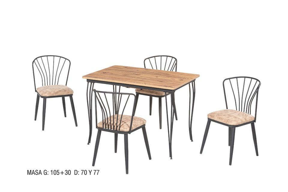 DEZİ MASA DELTA SANDALYELİ