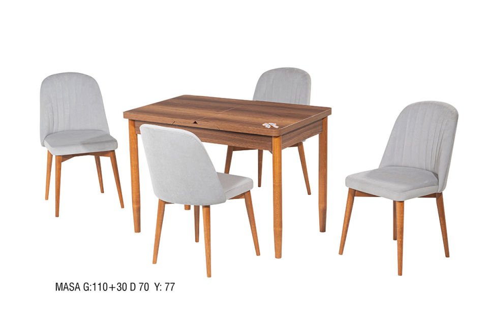 VİRAL MASA TAKIM BELİZ SANDALYELİ