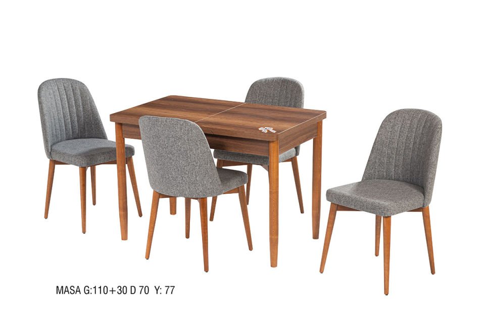 VİRAL MASA TAKIM BELİZ SANDALYELİ