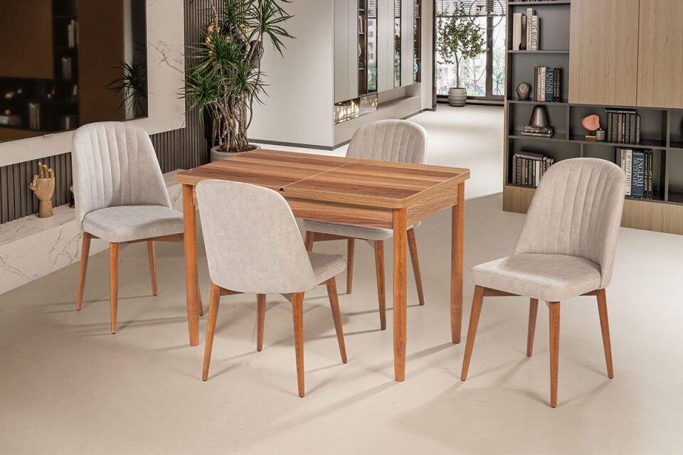 VİRAL MASA TAKIM BELİZ SANDALYELİ