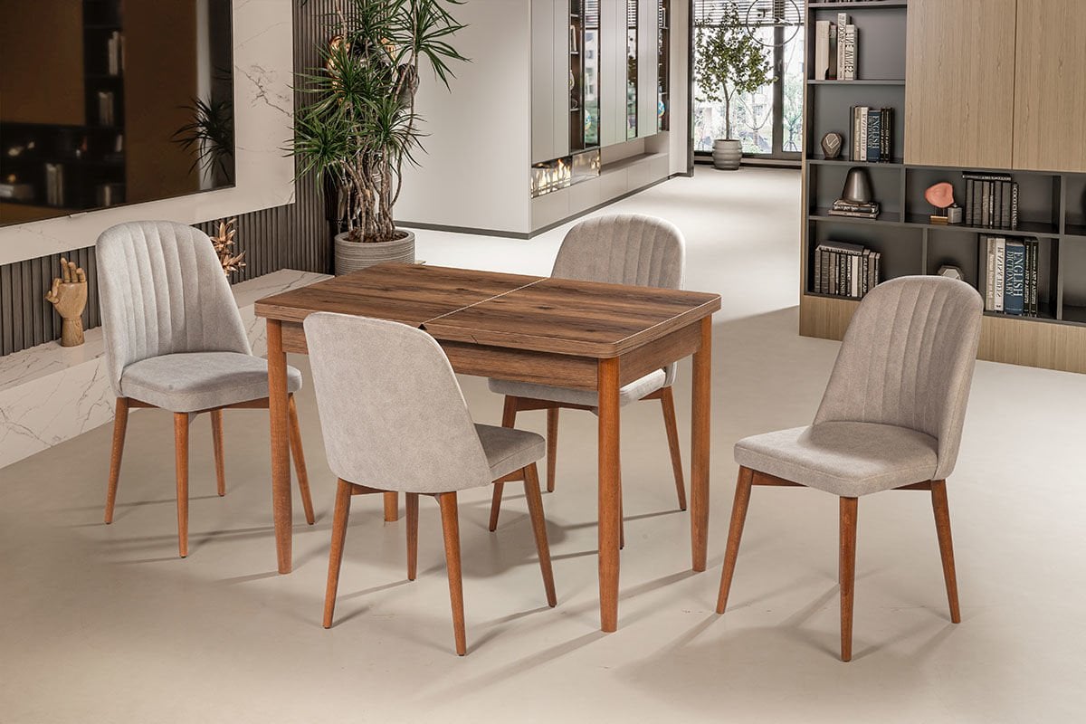 VİRAL MASA TAKIM BELİZ SANDALYELİ