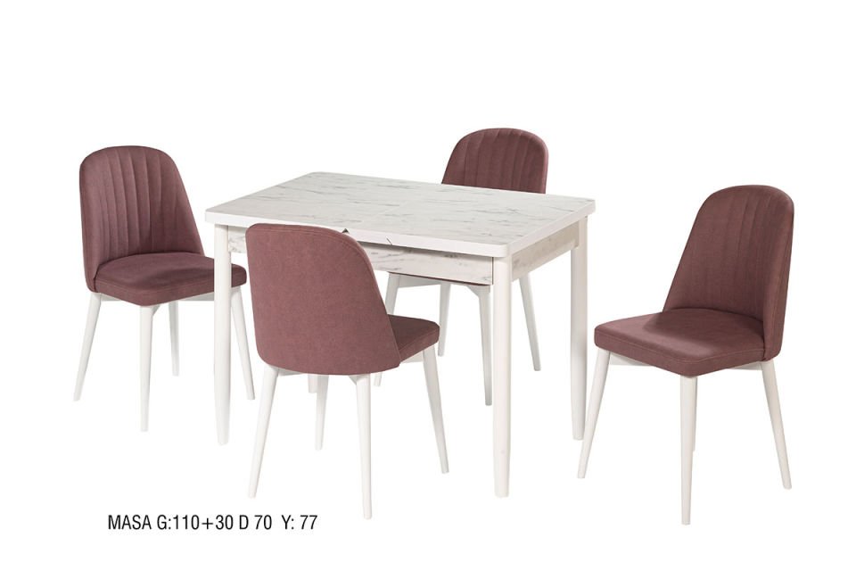 VİRAL MASA TAKIM BELİZ SANDALYELİ