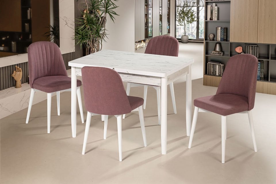 VİRAL MASA TAKIM BELİZ SANDALYELİ