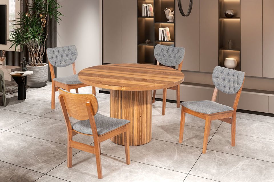 KINIK MASA-ALİZE SANDALYELİ