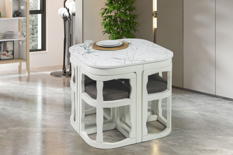 4'LÜ HİGH GLOSS ADA SETİ 93x93