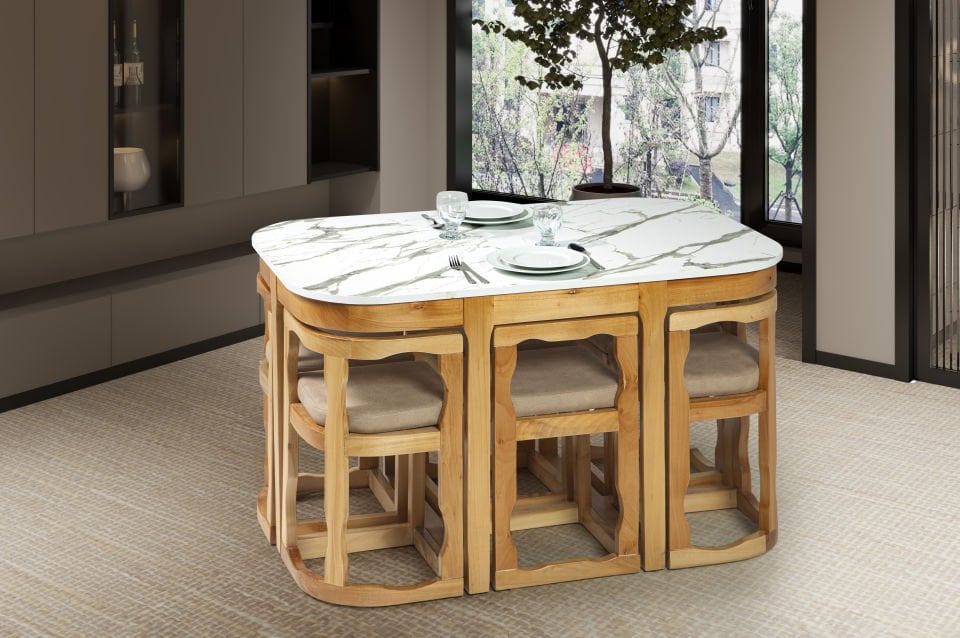 6'LI HİGH GLOSS ADA SETİ 83X123