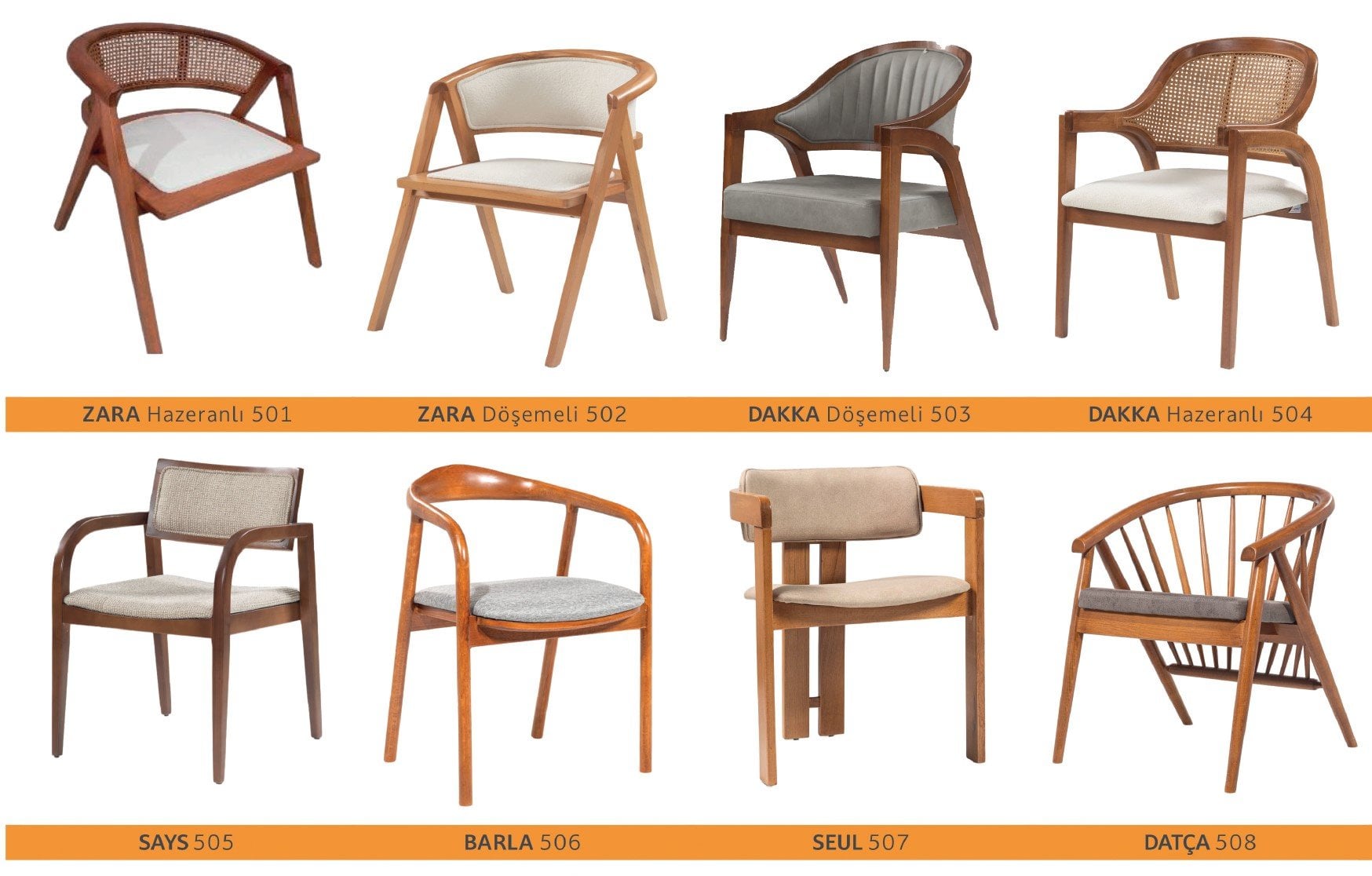 AHŞAP SANDALYELER 
