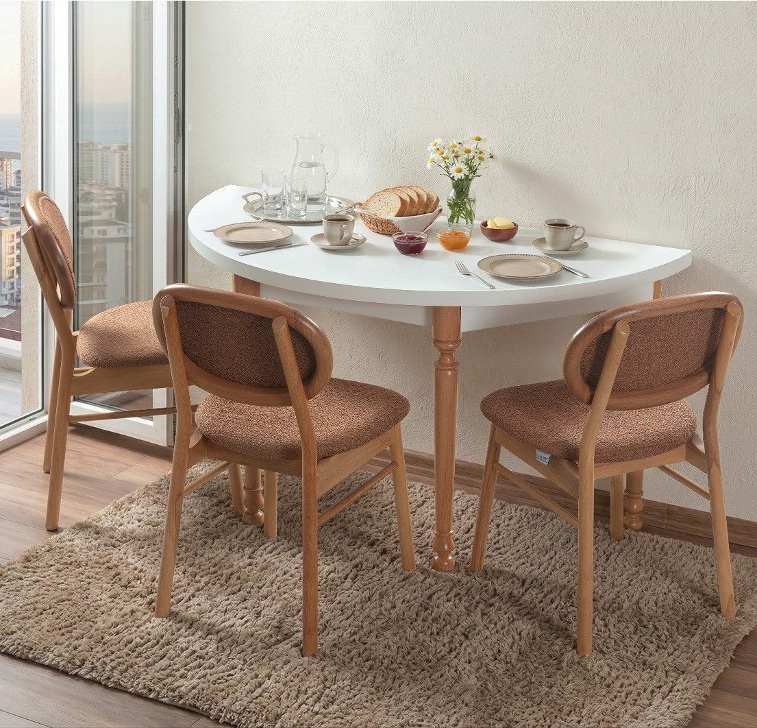  ATLAS MASA / ERVA DÖŞEMELİ SANDALYE